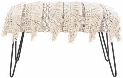 Tugbong Boho Fringe Knit Bench