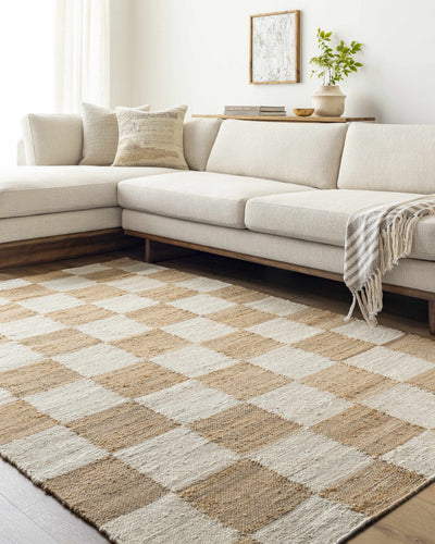 Tyhir Checkered Jute Rug