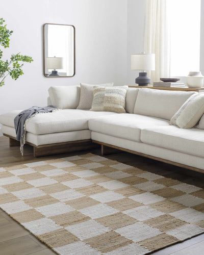 Tyhir Checkered Jute Rug