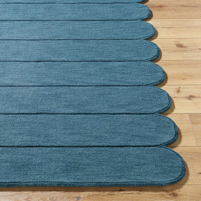 Tayte Blue Abstract Area Rug