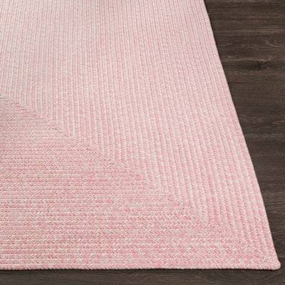 Pink Braided Faux Jute Carpet - Clearance