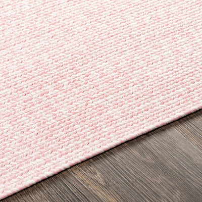 Pink Braided Faux Jute Carpet - Clearance