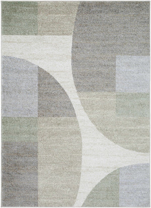 Trini Taupe Geometric Area Rug