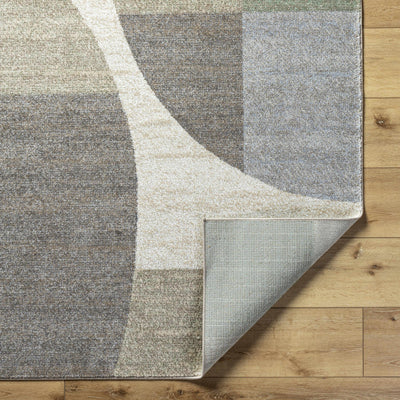 Trini Taupe Geometric Area Rug