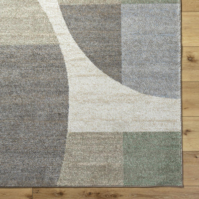 Trini Taupe Geometric Area Rug