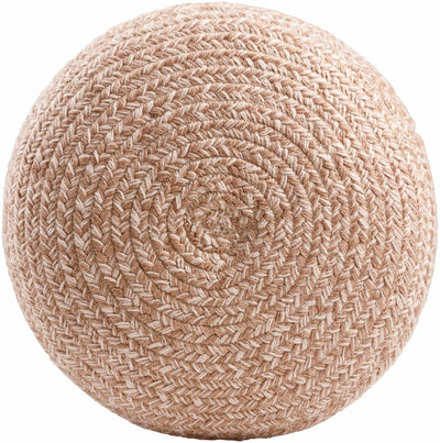 Tonanitla Natural Fiber Blush Knitted Pouf