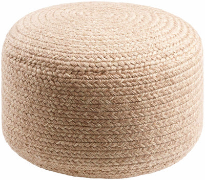 Tonanitla Natural Fiber Dusty Pink Knitted Pouf