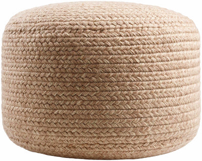 Tonanitla Natural Fiber Dusty Pink Knitted Pouf