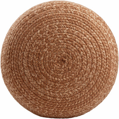 Tonanitla Natural Fiber Gray Knitted Pouf