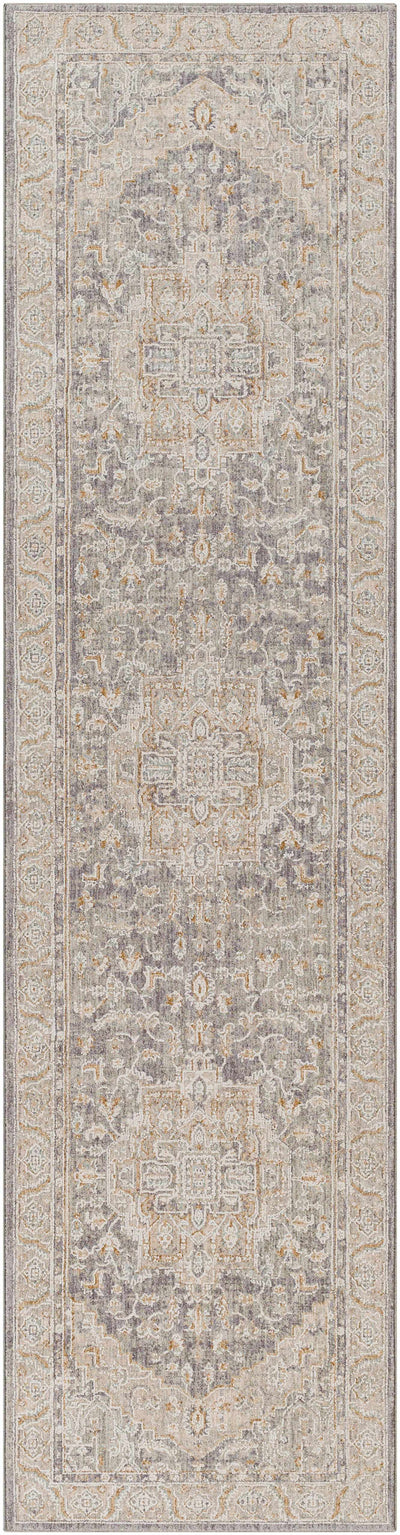 Ulubey Distressed Gray Area Rug