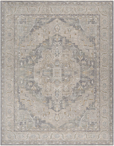 Ulubey Distressed Gray Area Rug