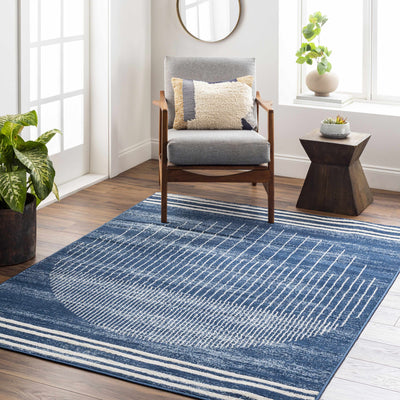 Urja Geometric Blue Area Rug