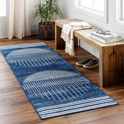 Urja Geometric Blue Area Rug