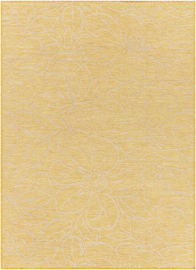 Valmora Yellow Floral Outdoor Rug - Clearance