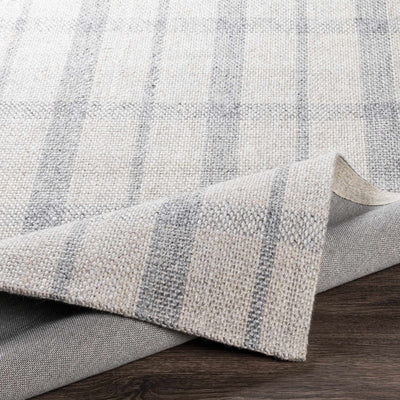 Verdon Light Gray Plaid Rug