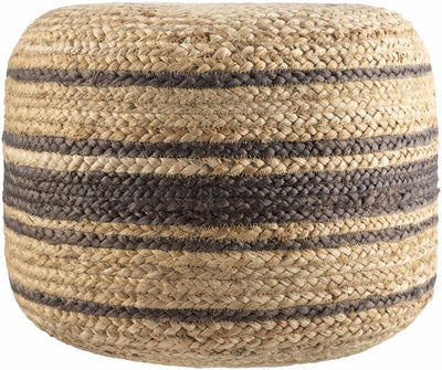 Villaputzu Dark Brown Jute Pouf