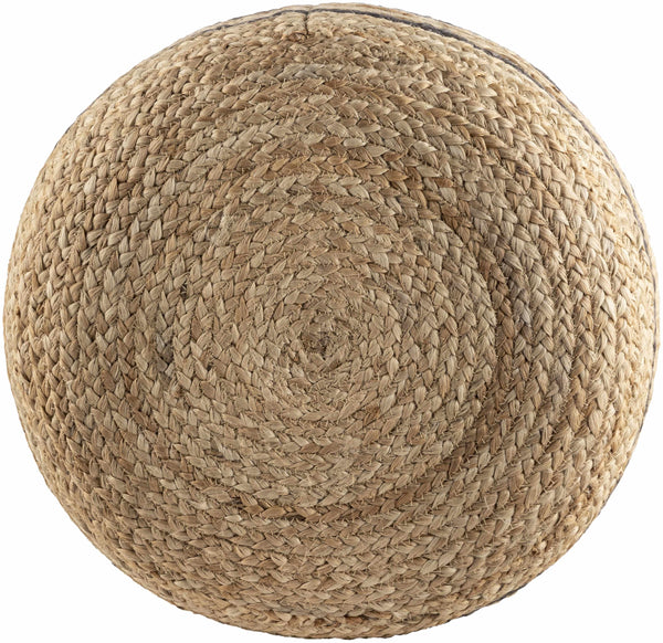 Villaputzu Dark Brown Jute Pouf