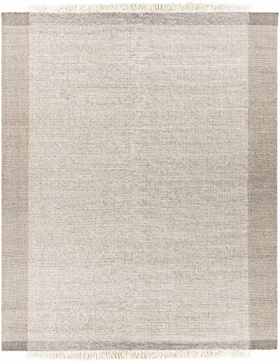 Joelle Beige Grid Wool Rug