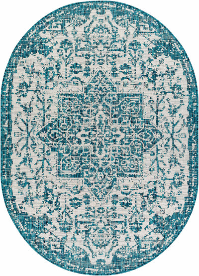 Teal Kilmacolm Indoor & Outdoor Rug - Clearance