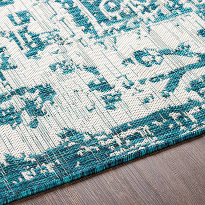 Teal Kilmacolm Indoor & Outdoor Rug - Clearance