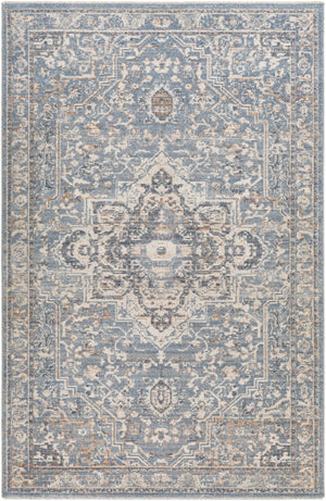 Buguey Cream&Blue Area Rug - Clearance