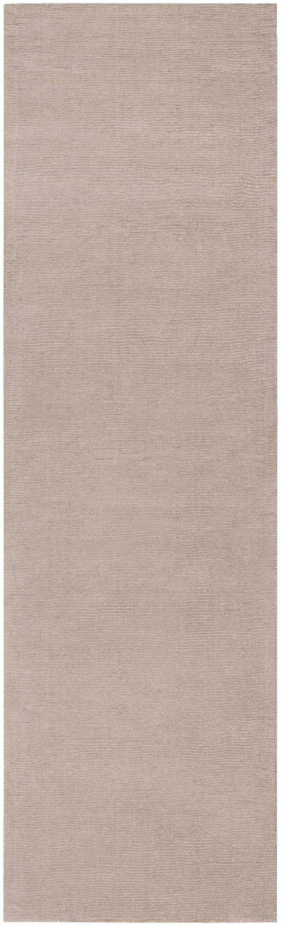 Brockton Solid Tan Wool Rug