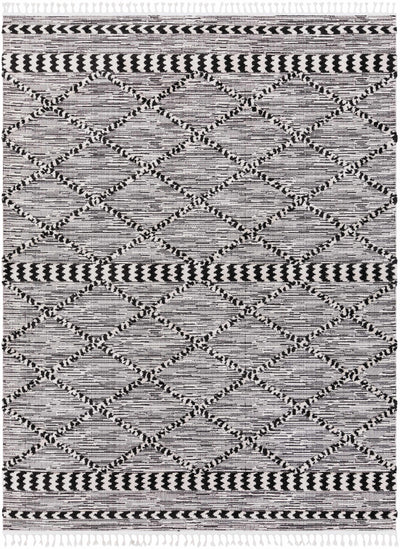 Warrandyte 5x7 Black&White High-Low Rug - Clearance