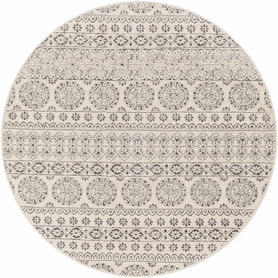 Warroad Black&White All Over Pattern Rug