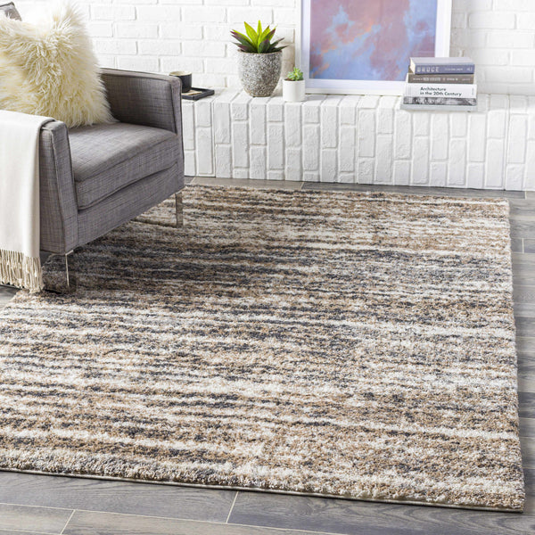 Weddin Striped Plush Area Rug