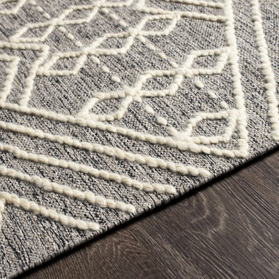 Skedee Gray/Cream Diamond Area Rug - Clearance