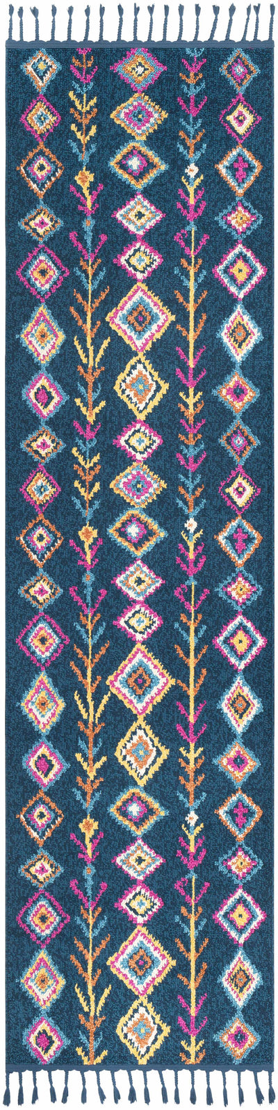 Wildwood 9x12 Blue Tassel Rug - Clearance