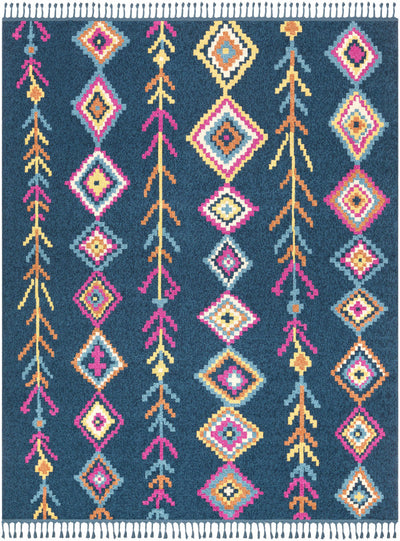 Wildwood 9x12 Blue Tassel Rug - Clearance