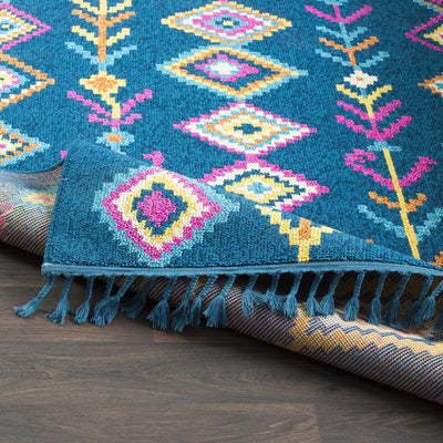 Wildwood 9x12 Blue Tassel Rug - Clearance