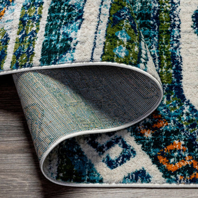 Winthrop Green/Blue Southwestern Rug - Clearance (FSA)