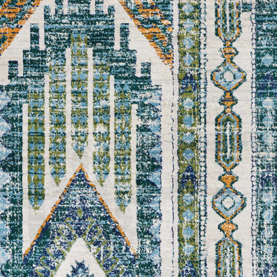 Winthrop Green/Blue Southwestern Rug - Clearance (FSA)