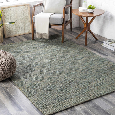 Wishaw Sage Green Jute Rug - Clearance