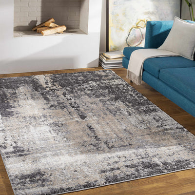 Witchford Abstract Charcoal Area Rug