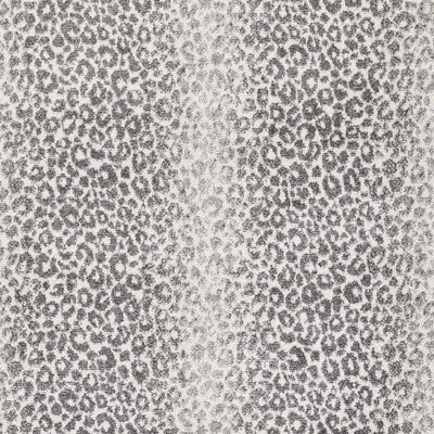 Light Gray Cheetah Print Area Rug - Clearance