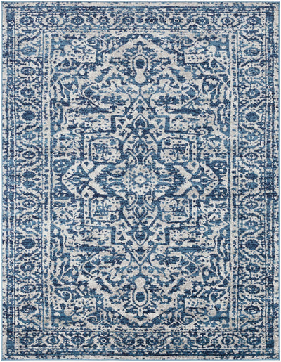 Wellsburg Blue&White Area Carpet