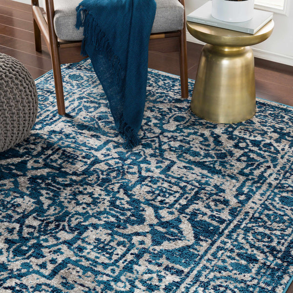 Wellsburg Blue&White Area Carpet