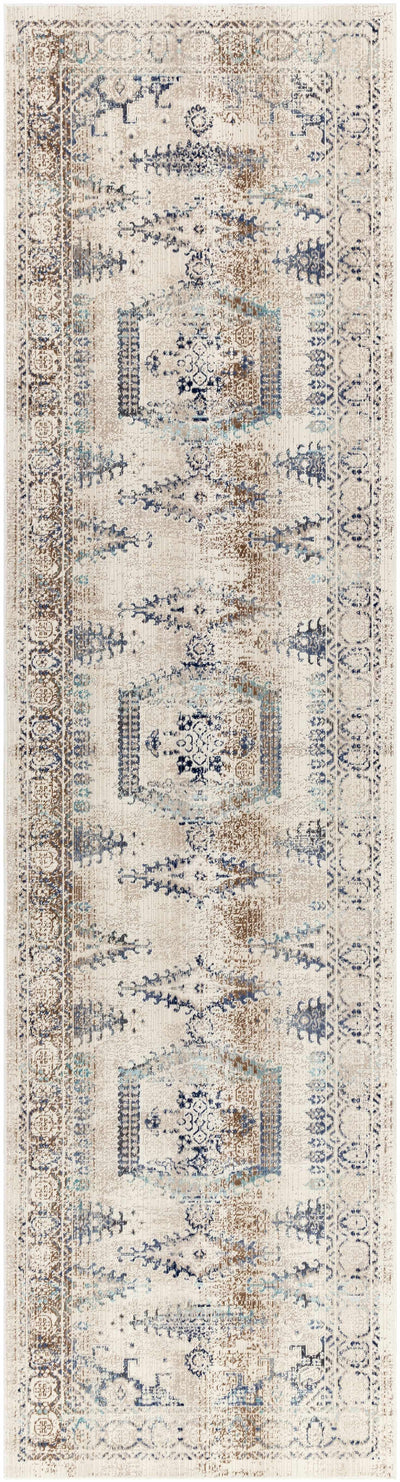 Wem Faded Neutral Area Rug - Clearance