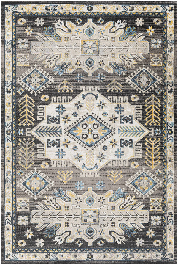 Cabacungan Black & Blue Washable Rug - 5x7 Clearance