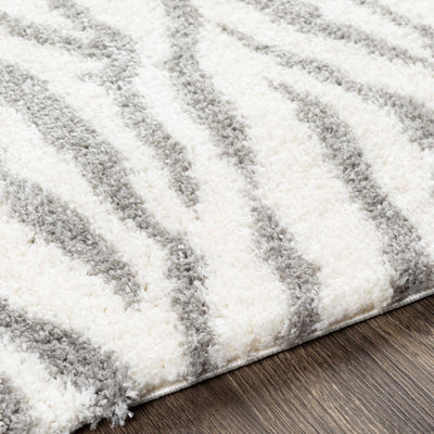 Zebra Print Plush Rug