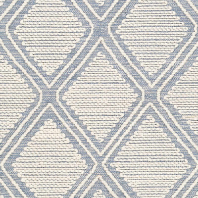 Wausa Denim Trellis on Cream Cotton/wool  Rug - Clearance