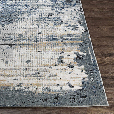 Waterboro Navy&Gray Abstract Area Rug