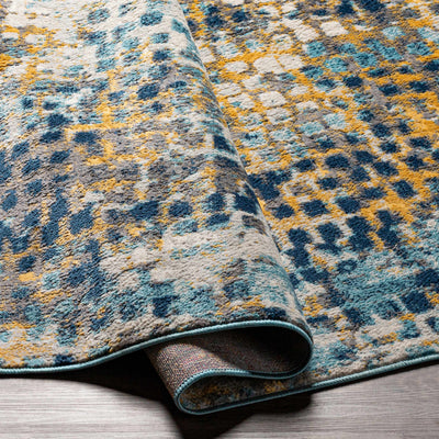 Sandown Blue & Yellow Area Rug - Clearance