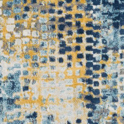 Sandown Blue & Yellow Area Rug - Clearance