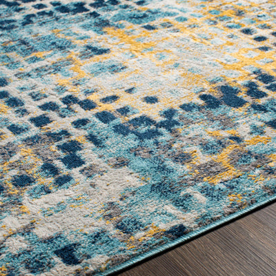 Sandown Blue & Yellow Area Rug - Clearance