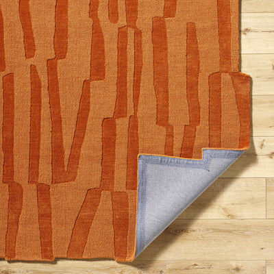 Yonah Orange Abstract Area Rug