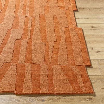 Yonah Orange Abstract Area Rug